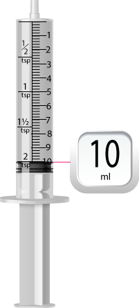 10 ml medicine syringe