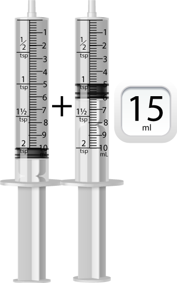 15 ml medicine syringe