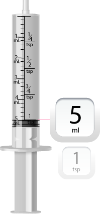 5 ml medicine syringe