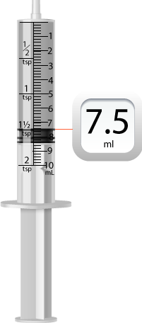 7.5 ml medicine syringe